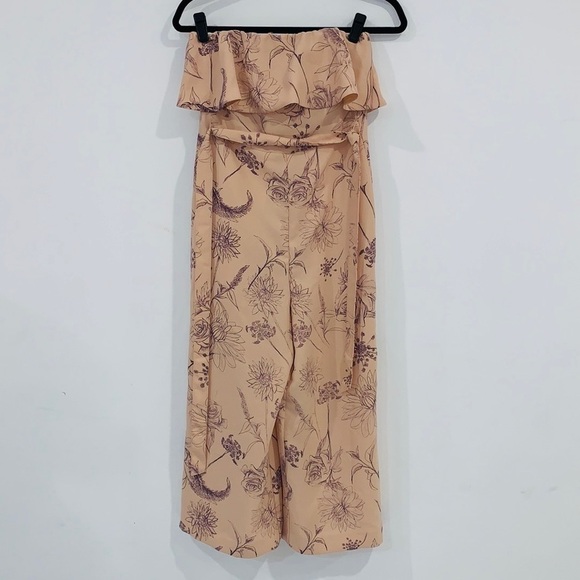 ARITZIA Babaton Flutter Pink Altamiro Floral lightweight Satin Jumpsuit size 2 - Picture 3 of 16